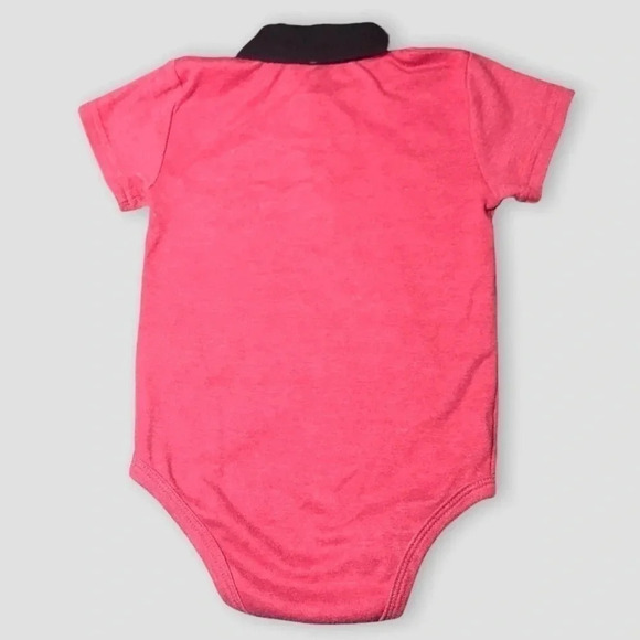 Short Sleeve Calvin Klein Polo Onesie - Picture 3 of 3